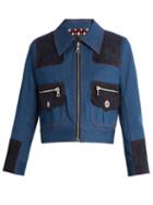Marc Jacobs Zip-front Cropped Denim Jacket