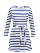 Matchesfashion.com A.p.c. - Florence Striped Cotton-jersey Dress - Womens - Blue White