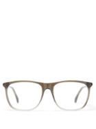 Matchesfashion.com Gucci - Rectangular Gradient Acetate Glasses - Womens - Dark Grey