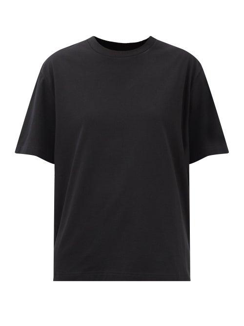 The Row - Gelsona Cotton-jersey T-shirt - Womens - Black