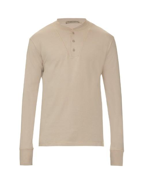 Bottega Veneta Long-sleeved Henley T-shirt
