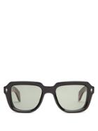Mens Eyewear Jacques Marie Mage - Taos Square Acetate Sunglasses - Mens - Black