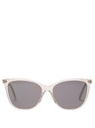 Matchesfashion.com Saint Laurent - Cat-eye Clear-acetate Sunglasses - Womens - Clear