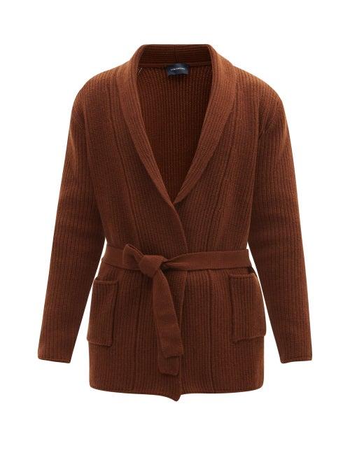 Thom Sweeney - Belted Wool-blend Cardigan - Mens - Brown