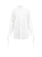 Bourrienne Paris X - Desert Bib-front Tie-cuff Linen Shirt - Mens - White
