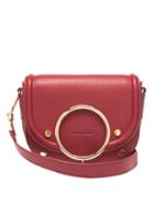 Matchesfashion.com See By Chlo - Mara Grained-leather Cross-body Bag - Womens - Dark Red