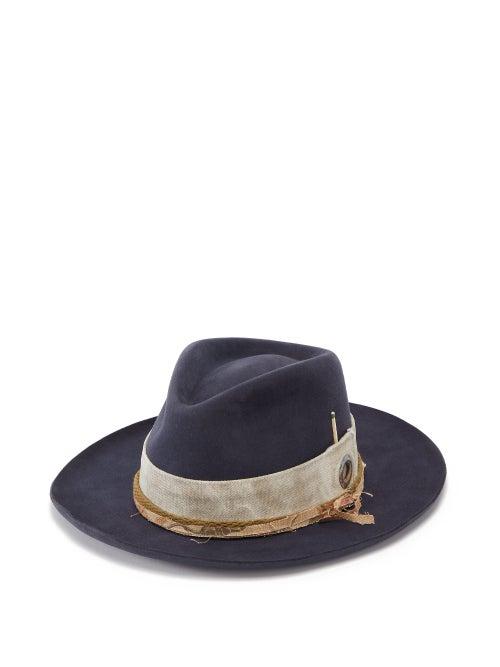 Matchesfashion.com Nick Fouquet - Esalen Felt Fedora - Mens - Navy