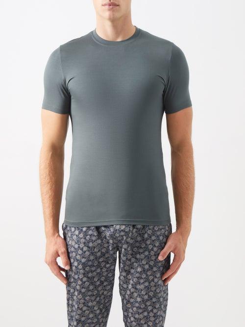Zimmerli - 700 Pureness Crew-neck Modal-blend Jersey T-shirt - Mens - Green