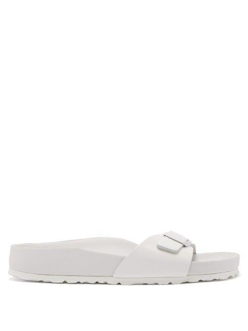 Matchesfashion.com Birkenstock 1774 - Madrid Bs Buckle-strap Leather Slides - Womens - White