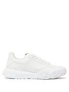 Matchesfashion.com Alexander Mcqueen - Court Raised-sole Leather Trainers - Womens - White