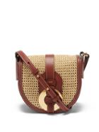 Ladies Bags Chlo - Darryl Small Raffia Shoulder Bag - Womens - Beige Multi