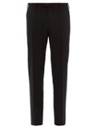 Matchesfashion.com Incotex - Urban Traveller Wool Blend Slim Leg Trousers - Mens - Black