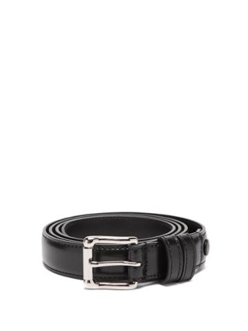 Mens Accessories Ami - Leather Belt - Mens - Black