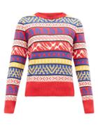 Matchesfashion.com The North Face - Logo-jacquard Wool Sweater - Mens - Blue