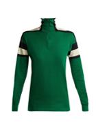 Gucci Logo-appliqu Long-sleeved Half-zip Top