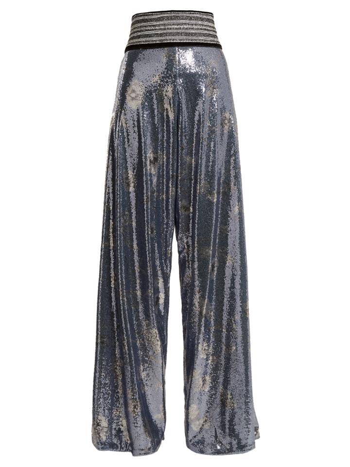 Johanna Ortiz Campanilla Sequin-enbellished High-rise Trousers