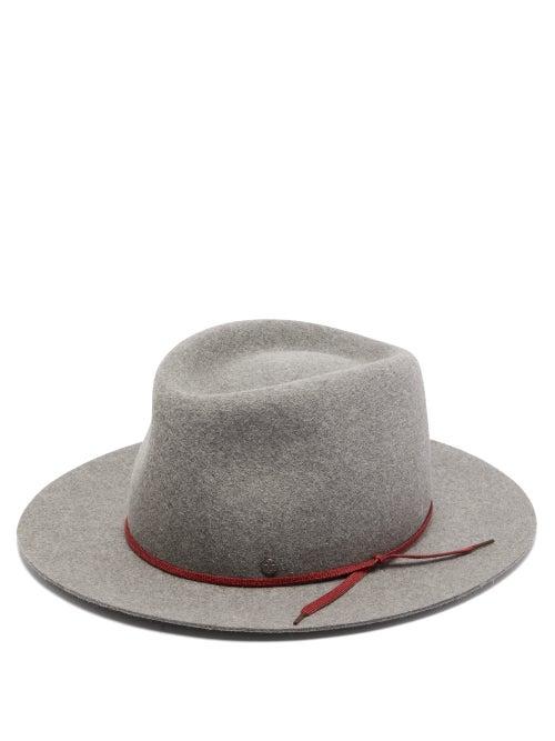 Matchesfashion.com Maison Michel - Andre Felt Fedora - Womens - Grey