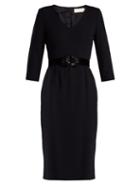 Matchesfashion.com Goat - Gilda Wool Crepe Dress - Womens - Navy