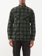 Rrl - Checked Cotton-corduroy Shirt - Mens - Green Multi