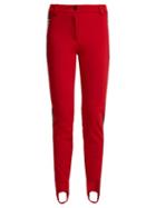 Matchesfashion.com Fendi - High Rise Stirrup Hem Ski Trousers - Womens - Red