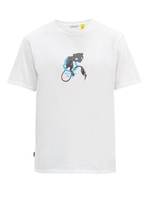 Matchesfashion.com 7 Moncler Fragment - Thunderbolt Project Pokmon-print Cotton T-shirt - Mens - White