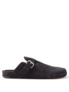 Isabel Marant - Mirvinh Suede Backless Loafers - Mens - Black