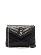 Matchesfashion.com Saint Laurent - Loulou Medium Leather Shoulder Bag - Womens - Black