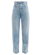 Isabel Marant Toile - Tilorsy High-rise Lyocell-denim Wide-leg Jeans - Womens - Light Denim