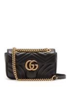 Matchesfashion.com Gucci - Gg Marmont Small Quilted Leather Cross Body Bag - Womens - Black
