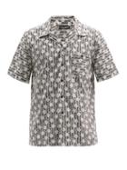 Matchesfashion.com Dolce & Gabbana - Stripe And Spot-print Cotton-poplin Shirt - Mens - White Multi