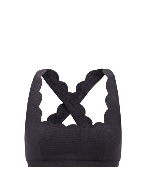 Marysia Sport - Serena Sustainable-jersey Cropped Top - Womens - Black
