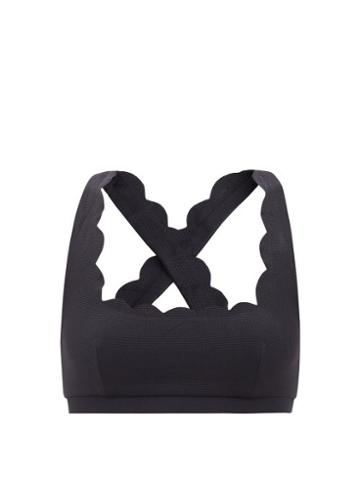 Marysia Sport - Serena Sustainable-jersey Cropped Top - Womens - Black
