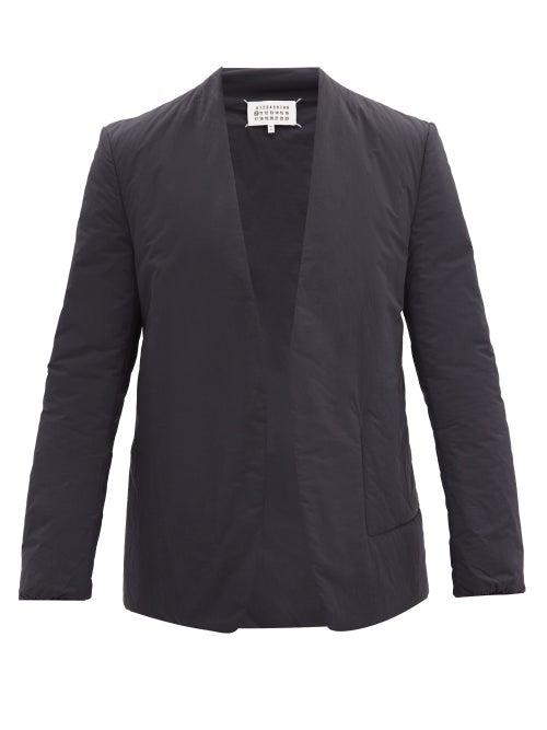 Matchesfashion.com Maison Margiela - Padded Recycled Cupro Blazer - Mens - Black