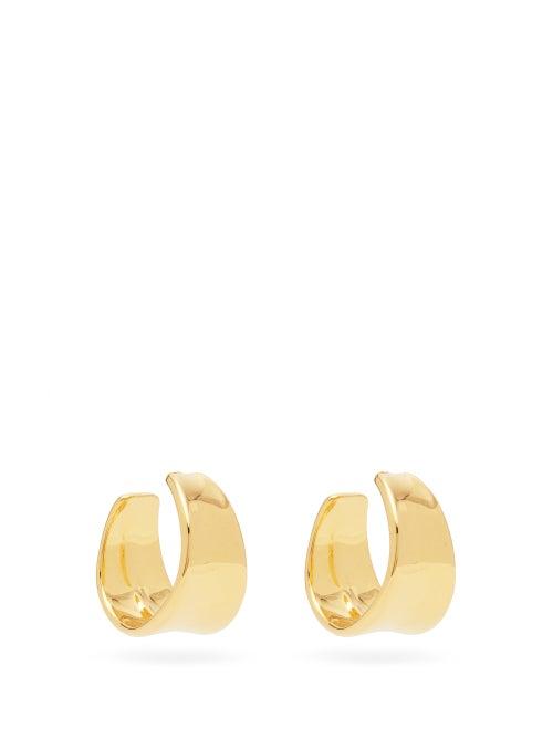 Matchesfashion.com Sophie Buhai - Wave Large 18kt Gold-vermeil Hoop Earrings - Womens - Gold