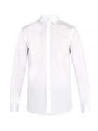Matchesfashion.com Valentino - Rockstud Collar Cotton Shirt - Mens - White