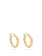 Matchesfashion.com Jw Anderson - Twisted Hoop Earrings - Womens - Gold
