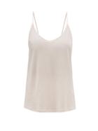 Ladies Lingerie Skin - Scoop-neck Cotton Cami Top - Womens - Light Pink
