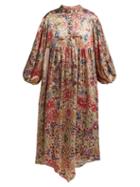 Matchesfashion.com By Walid - Paris Antique Silk Dress - Womens - Pink Print