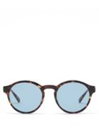 Matchesfashion.com 817 Blanc Lnt - Round Tortoiseshell-acetate Sunglasses - Mens - Tortoiseshell