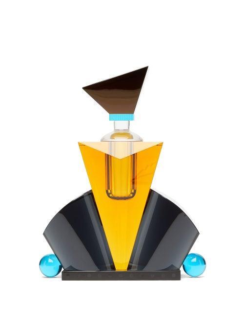 Matchesfashion.com Reflections Copenhagen - Hamilton Crystal Perfume Flacon - Brown Multi