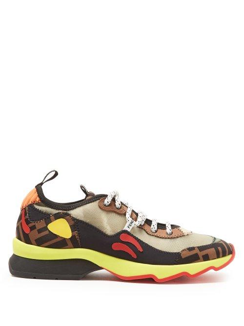 Matchesfashion.com Fendi - Freedom Panelled Trainers - Womens - Multi