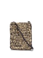 Matchesfashion.com Jil Sander - Tangle Small Braided-strap Raffia Shoulder Bag - Womens - Black Multi
