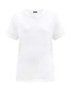 Matchesfashion.com Joseph - Logo-print Cotton-jersey T-shirt - Womens - White
