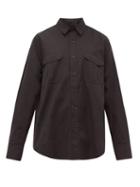 Matchesfashion.com Wardrobe. Nyc - Patch Pocket Cotton Shirt - Womens - Black