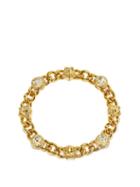 Ladies Jewellery Versace - Medusa And Crystal Chain Choker Necklace - Womens - Gold