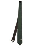 Matchesfashion.com Prada - Logo Silk Twill Tie - Mens - Dark Green