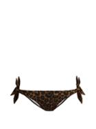 Matchesfashion.com Fisch - Marigot Side Tie Bikini Briefs - Womens - Leopard