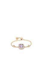 Matchesfashion.com Anissa Kermiche - February Amethyst, Diamond & Gold Chain Ring - Womens - Purple