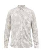 Matchesfashion.com Schnayderman's - Camouflage Print Twill Shirt - Mens - Black White