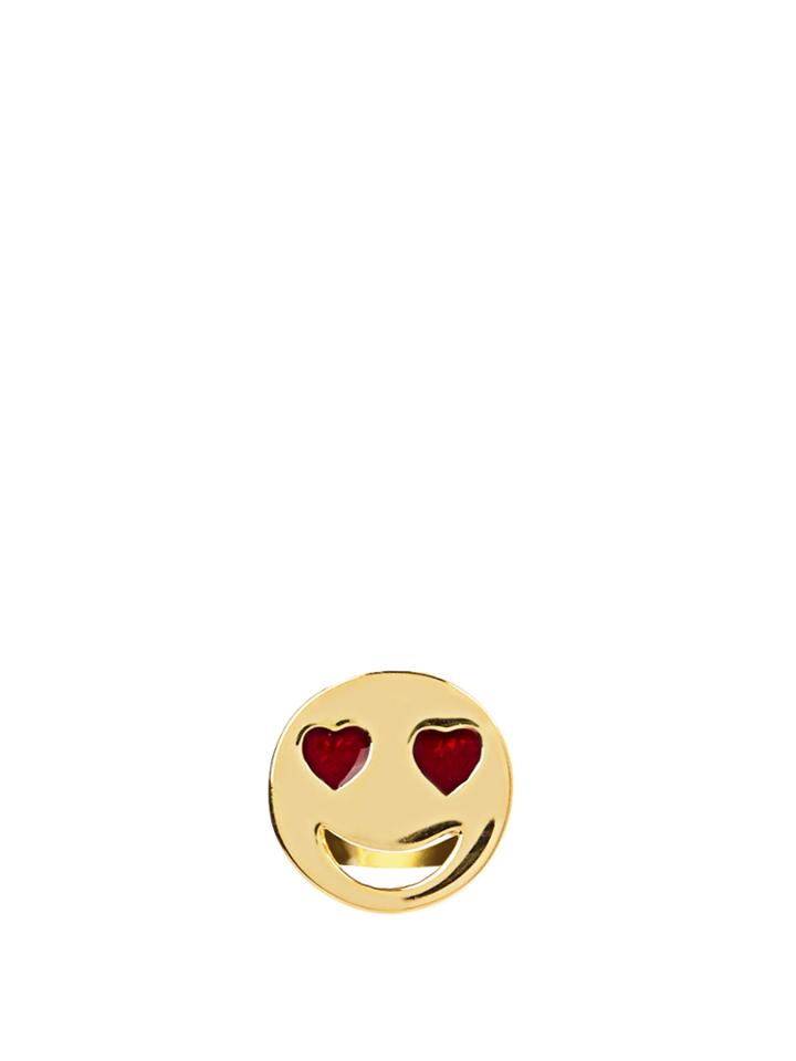 Alison Lou Enamel & Yellow-gold Lovestruck Earring